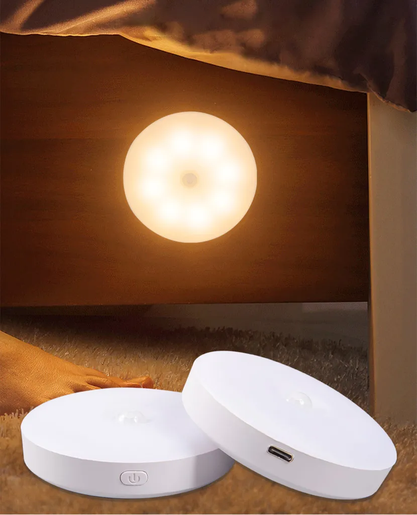 Kabelloser, Dimmbarer Led-nachtlichtstreifen Mit Usb-c-anschluss Und Bewegungsmelder, 3 Farbtemperaturen Für Schränke, Treppen Und Flure