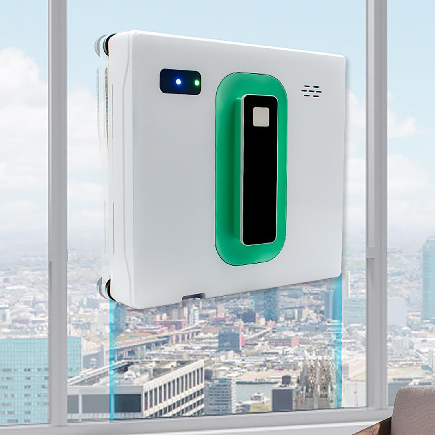 50-ml-wassertank Und 3 Reinigungsmodi, Fensterputzroboter – Fensterreinigungsroboter Mit Fernbedienung, 2800 Pa Starke Saugkraft Und