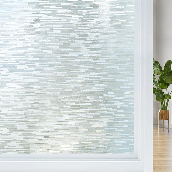 Fensterfolie – 45 X 200 Cm – Sonnenschutz – Sichtschutz – Antistatisch – Wiederverwendbar – Matte, Blickdichte Fensterfolie