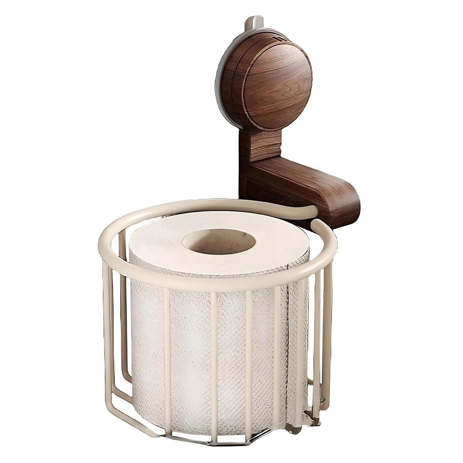 Wandmontierter Toilettenpapierhalter Im Retro-stil Mit Drahtkorbdesign Wandmontierter Handtuchhalter, Badezimmer-toilettenpapierkorb, Retro-stil (weiß).