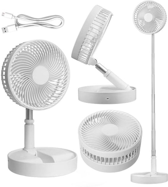 Faltbarer Tischventilator – Verstellbares Design – Kabellos Und Vielseitig – Faltbarer Standventilator
