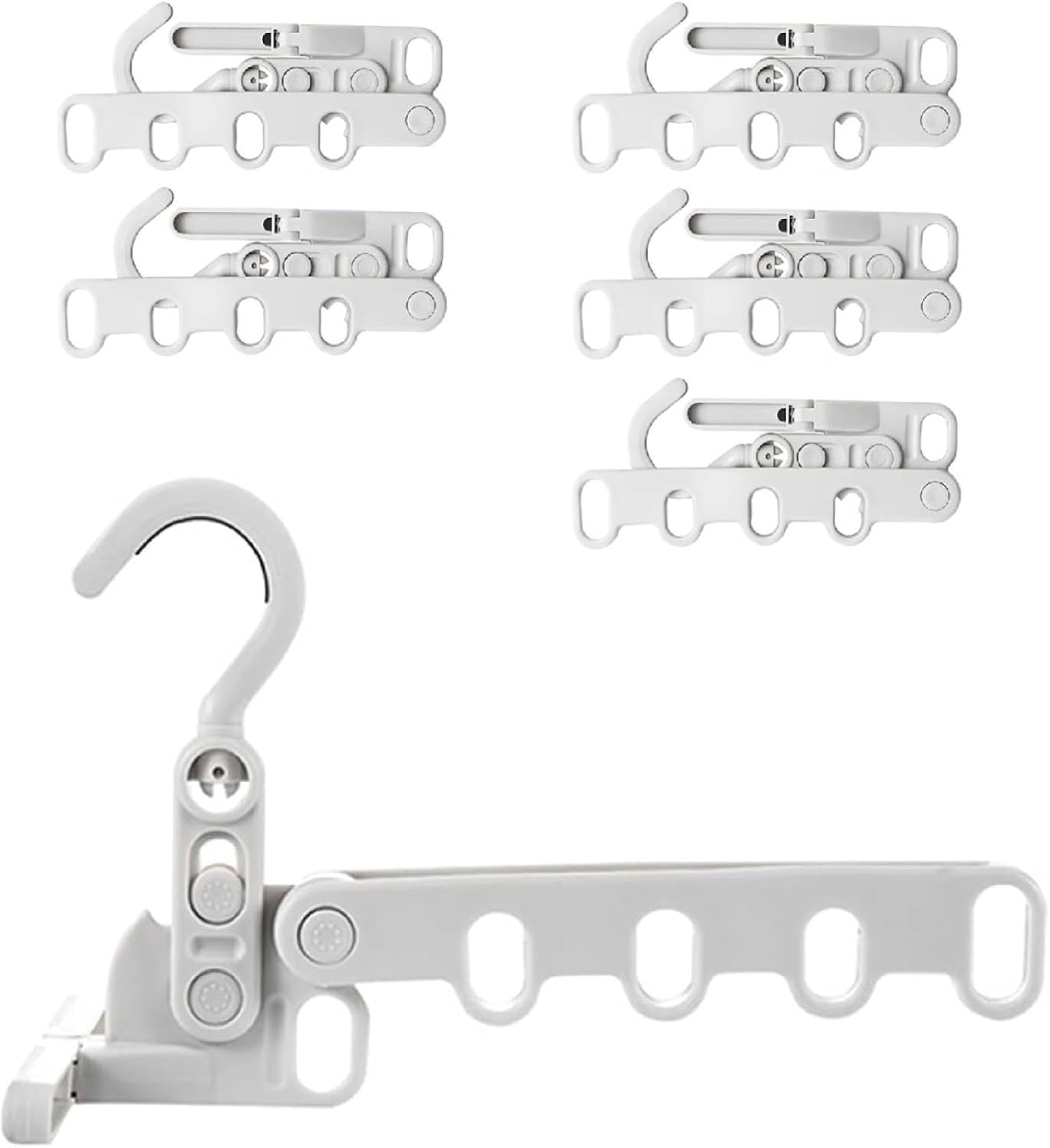 Reisekleiderbügel, Wäscheständer Für Den Innenbereich, Faltbar, 5-loch-kleiderständer, Geeignet Für Campingausflüge, Hotelappartements, Studentenwohnungen (6er-pack)