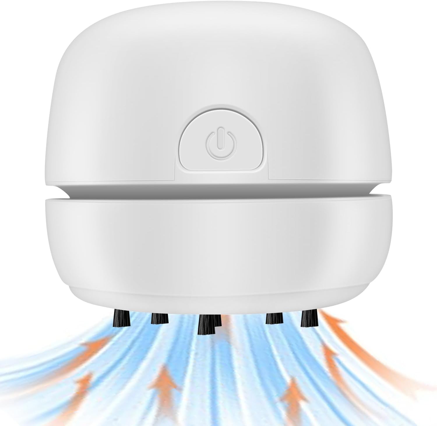 Tischstaubsauger, Usb-wiederaufladbar, Tragbarer Mini-staubsauger, Reinigt Radiergummispäne, Staub, Schmutz, Computertastaturen Und Autos (weiß).