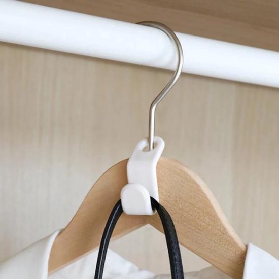 Zusätzliche Kleiderhaken – Kleiderschrankhaken – Kleiderbügel – 6er-pack / Weiß