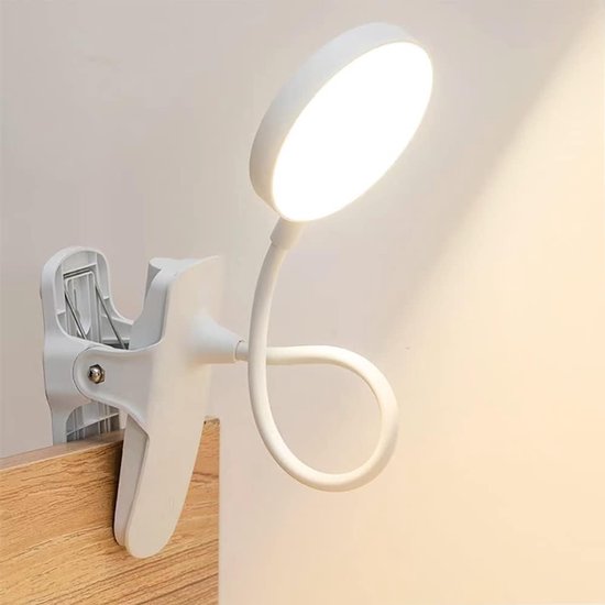 Einfache Wandleuchte Mit Klemme Fürs Studentenwohnheim, Tragbare Tischleuchte In 3 Farben, Mini-lampe Mit Klemme, Kleine Batteriebetriebene Tischleuchte Mit Klemme
