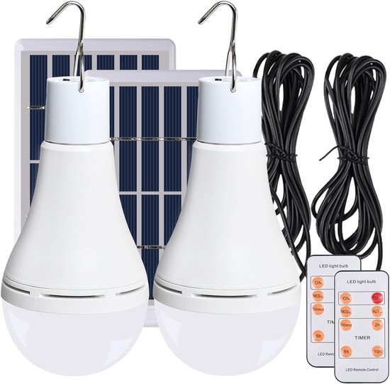 2 Stück Solar- Und Usb-aufladbare Pendelleuchten Mit Dämmerungssensor, Tragbare Hängelampen Für Hühnerstall, Garten Und Camping