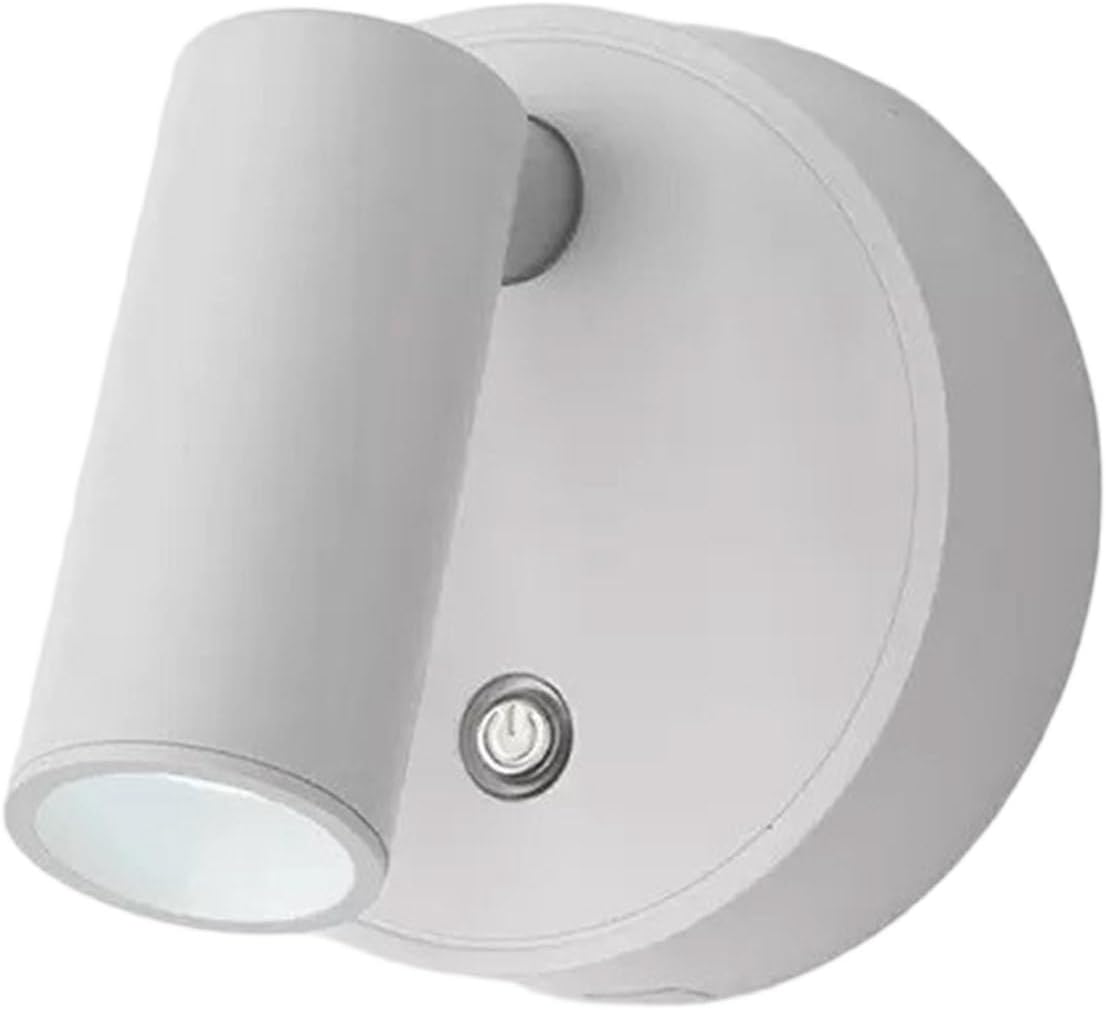 Wiederaufladbare Wandleuchte, Verstellbarer Spot, Nachttischlampe, Led-wandleuchte (weiß)
