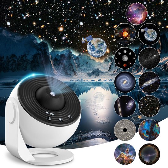 Sternenhimmel-projektor Fürs Schlafzimmer – Realistischer Galaxienprojektor Mit 13 Filmdiscs – Nachtlicht Für Kinder