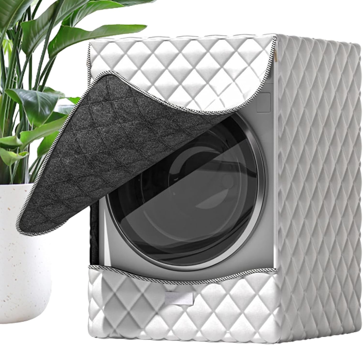 Isolierter, Uv-beständiger Frontschutz Für Waschmaschinen, Strapazierfähiges, Wasserdichtes Material, Einfach Verstellbares Design, Schutzhülle Für