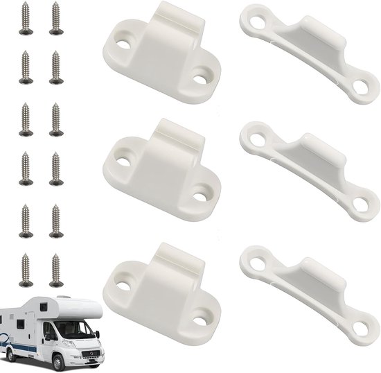 Dreiteiliger Türstopper Für Autos, T-förmiger Türstopper, Türstopper Für Wohnmobile, Wohnmobilzubehör (weiß)