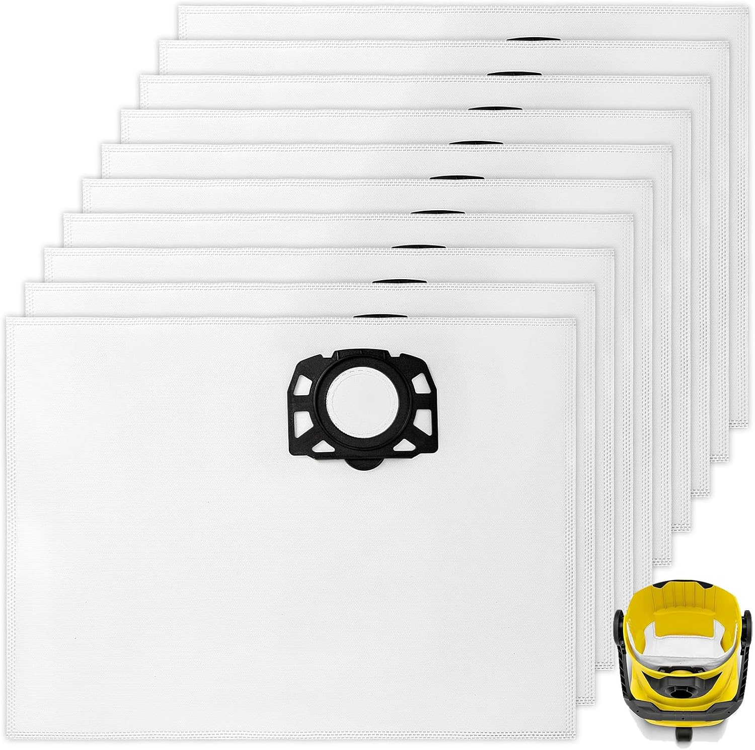 Geeignet Für 10er-packung Kfi 357 Staubsaugerbeutel Von Kärcher, Kompatibel Mit Kärcher Wd 2 Plus, Wd 3 Und Wd 3 Akku.