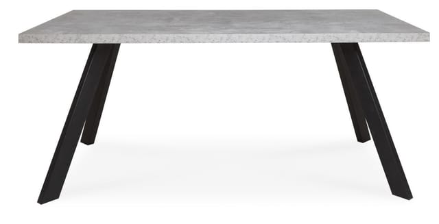 Esstisch 160X90 cm Beton und Anthrazitgrau - Lugo