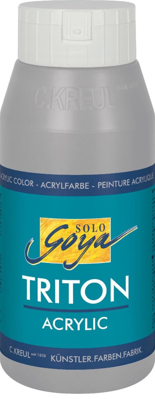 Kreul - Solo Goya Triton Acrylic neutralgrau 750 ml Textilfarbe