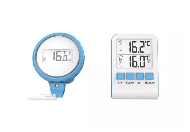Pool Thermometer digital mit Homestation - Steinbach