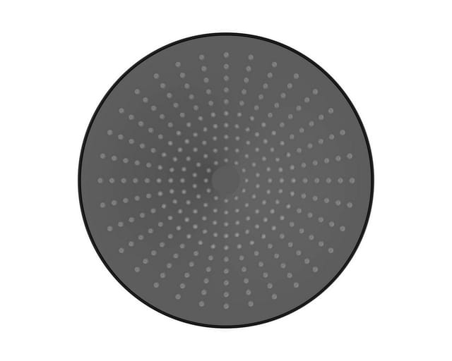 Wenko - Regenduschkopf Ultimate Shower, Kopfbrause, Durchmesser: 25 cm mit Softrain-Funktion, Schwarz/Grau