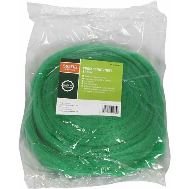 Vogelschutznetz 8 x 8 m, Standard-Qualität Standard, Monofilament