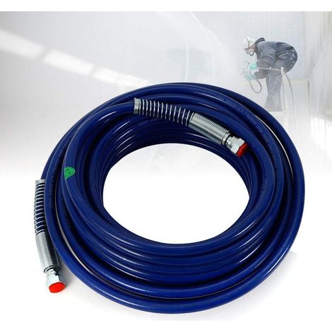 Hochdruck-sprühschlauch, 15 M (1/4 Zoll), Hochdruckschlauch Für Airless-systeme, Faserverstärkter Und Flexibler Schlauch, Für Flüssigkeitssprühen Und Spritzlackieren (heimwerkerbedarf).