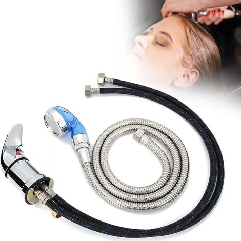 Armatur (70 Cm) Und Brauseschlauch (120 Cm) Für Wascheinheiten – Mischbatterie (warm-/kaltwasser) Für Friseursalons
