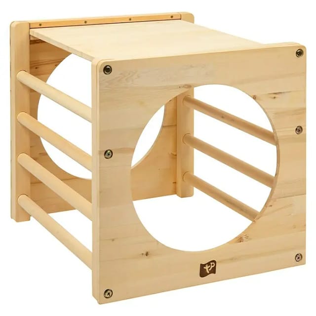 Tp Toys - Active Tots Holz Klettergerüst Natur 52x60x52 cm