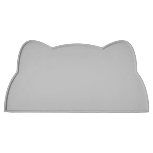 Futtermatte Für Katzen, Silikon-futtermatte Für Haustiere, Rutschfest Und Wasserdicht, Hunde-wassernapf-kissen (44 X 24 Cm, Grau)