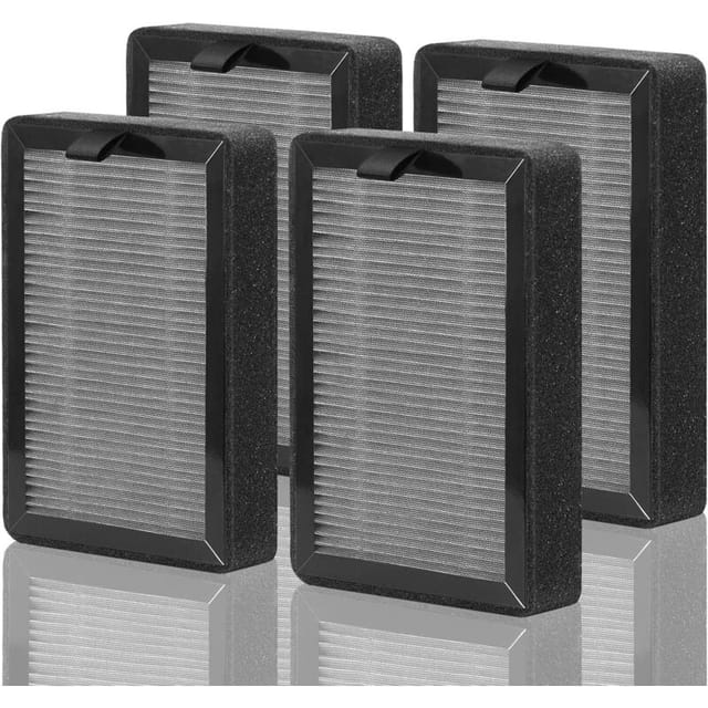 4er-pack Ersatzfilter Für Levoit Lv-h128/puurvsas (hm669a) / Rovacs (rv60) Luftreiniger: 3-in-1 Hepa-filter, Aktivkohlefilter Und Vorfilter