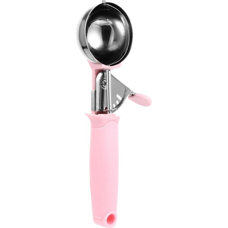 Eiskugelportionierer Aus Rosa Edelstahl, Runder Rand