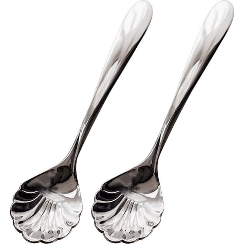 Set Mit 2 Eiskugelportionierern Aus Edelstahl Mit Griff