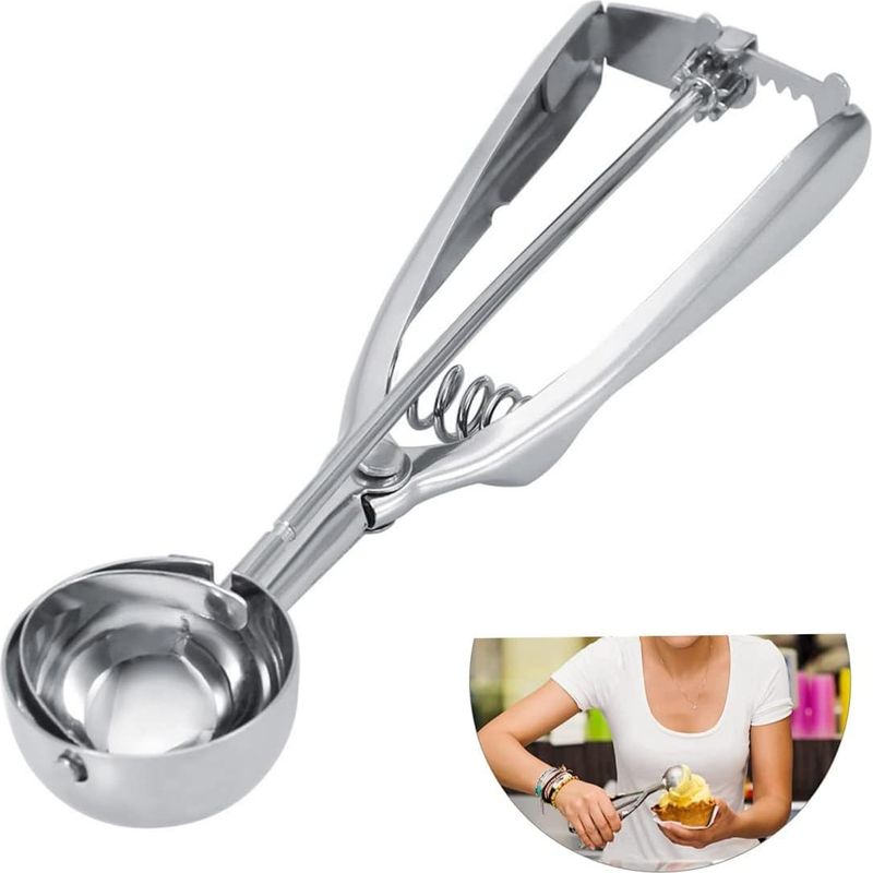 Kekslöffel-set Mit Auslösemechanismus, Eisportionierer