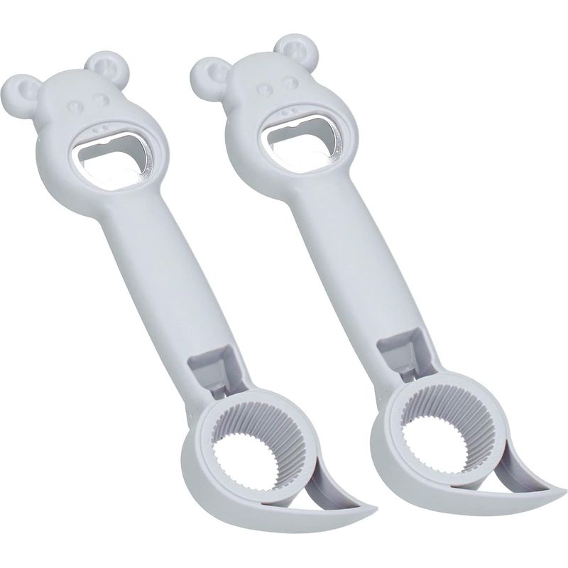 2-teiliger Manueller Dosenöffner, 4-in-1 Bierflaschenöffner