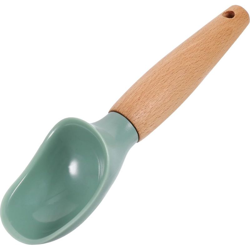 Vicasky 2-teiliges Ergonomisches Eisportionierer-set Aus Holz Und Abs