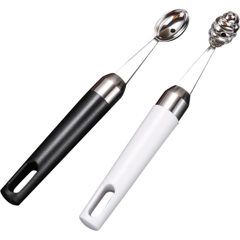 Set Mit 2 Obstlöffeln Aus Edelstahl