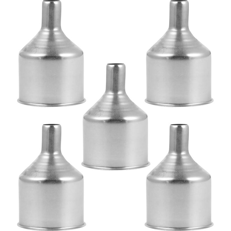 Set Mit 5 Großen Edelstahltrichtern Für Öl, Wein Und Andere Flüssigkeiten