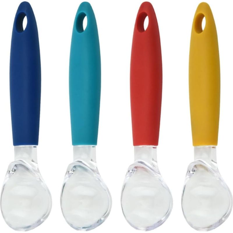 4-teiliges Dessertlöffel-set Aus Polypropylen, Küchenhelfer Für Eiscreme Und Obst