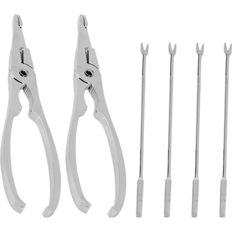 Krabbenwerkzeug-set, 6-teilig, Krabbenclips Aus Edelstahl