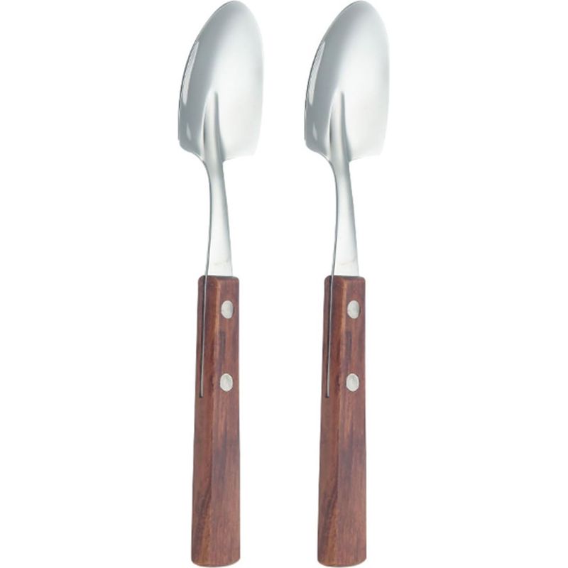 Set Mit 2 Eiskugelportionierern Mit Holzgriffen Für Desserts