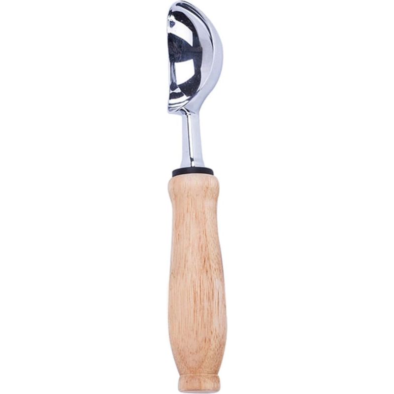 Zerodeko Eis- Und Salatlöffel Mit Holzgriffen