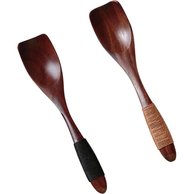 Patkaw 2-teilige Braune Eiskugeln Aus Holz, Japanischer Stil