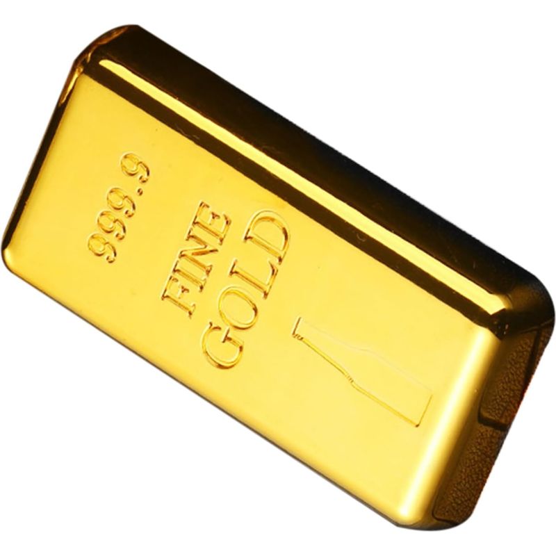 Bierflaschenöffner, Manueller Dosenöffner In Form Eines Goldenen Ziegels