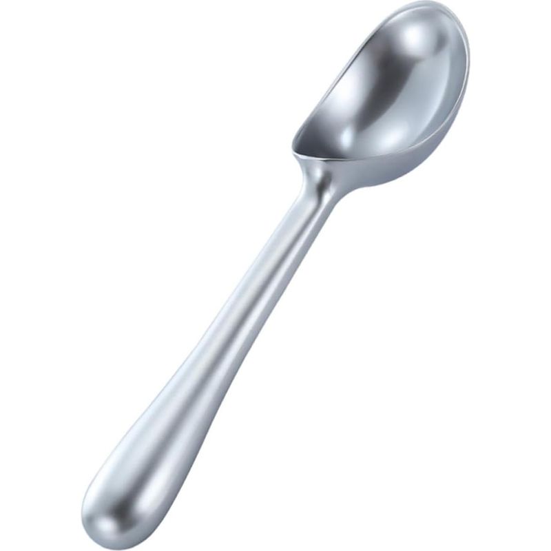 Imikeya Ergonomischer Dessertlöffel Aus Silberner Zinklegierung