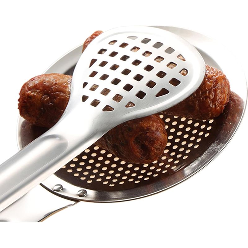 Küchenutensil: Schaumlöffel Zum Frittieren, Küchenzange Und