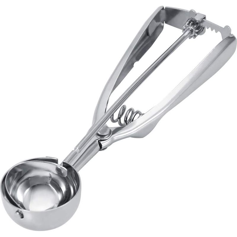 Eiskugelportionierer Aus Edelstahl. Küchenutensil Mit Mechanismus