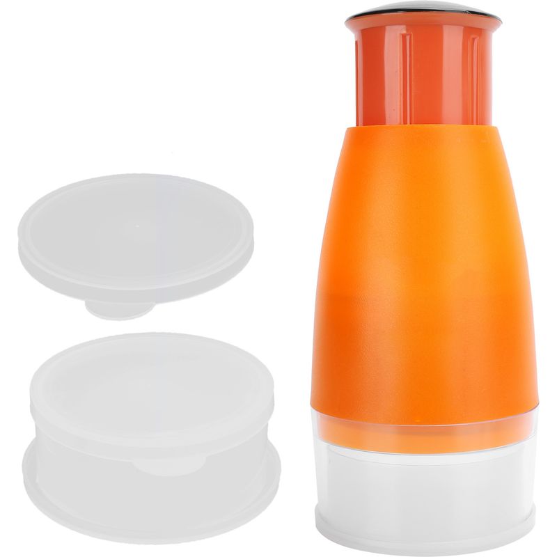 Anleitung Für Knoblauch Und Ingwer Mit 2 Orangefarbenen Plastikbehältern