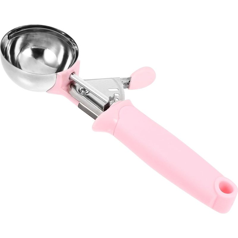 Eiskugelportionierer Aus Rosa Edelstahl, Rund