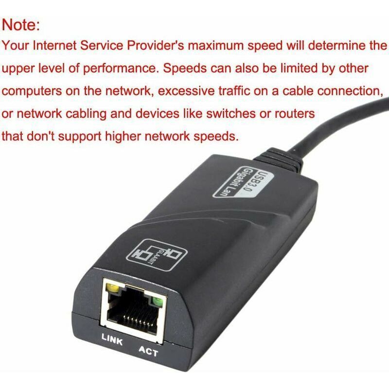 Usb 3.0 Auf Rj45 Gigabit-ethernet-netzwerkadapter, 1000 Mbit/s Usb-netzwerk, Kompatibel Mit Windows 10/8.1/8/7/vista/xp, Mac Os 10.6 Und Höher, Linux, Kein Treiber Erforderlich