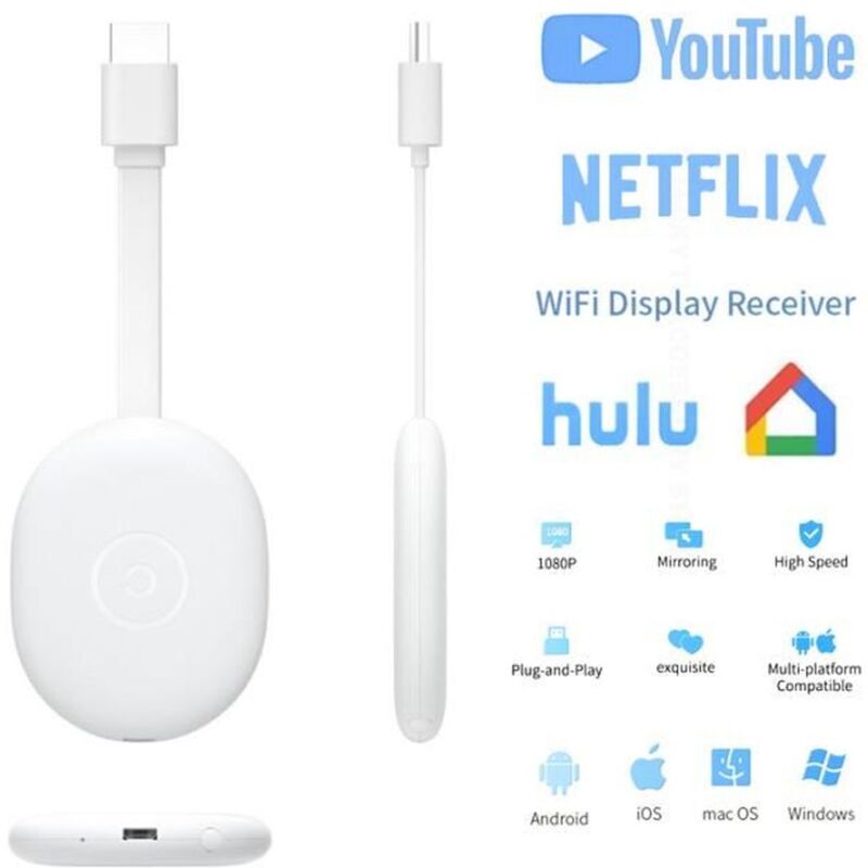 – 1080p-wlan-empfänger-dongle – Hdmi-adapter Für Android Und Ios – Bildschirmspiegelung – 2160p-auflösung – Hdr10- Und Dolby-vision-formate