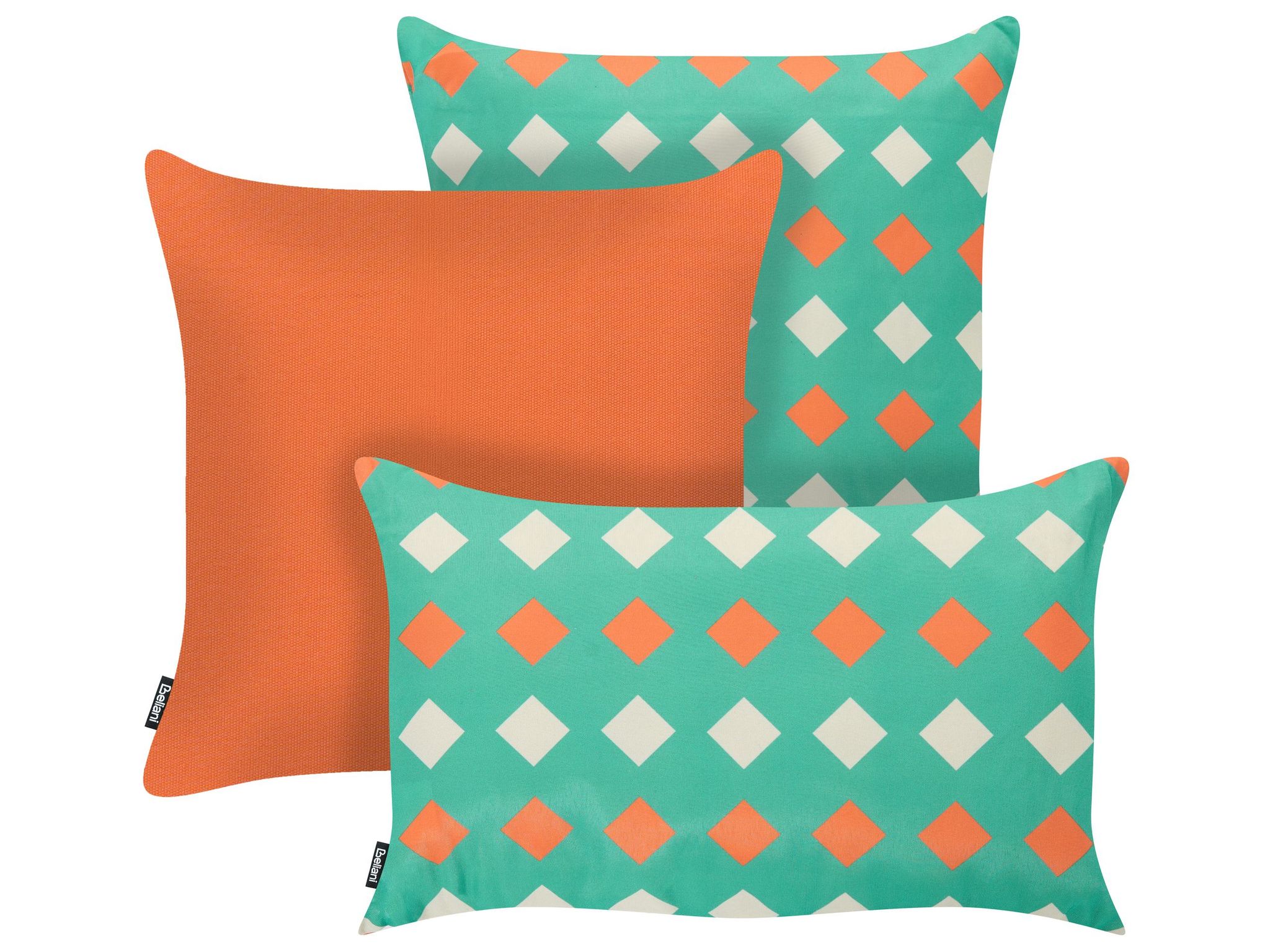 Gartenkissen 3er Set Canna Geometrisches Muster 30 X 50 Cm 45 X 45 Cm Bunt
