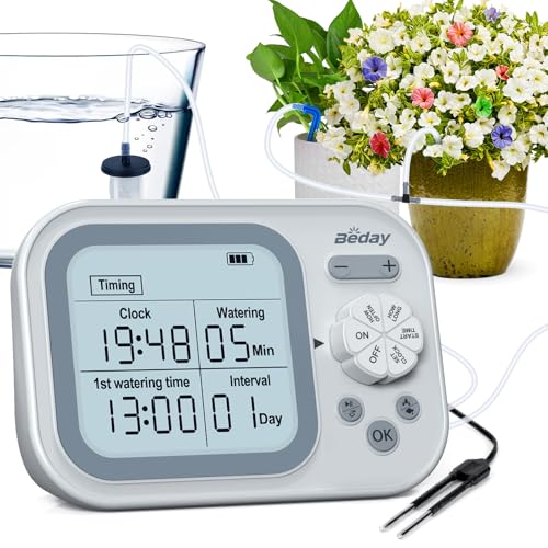 Automatische Bewässerung Indoor, Selbstbewässerungssystem Für 15 Topfpflanzen, Automatisches Tropfbewässerungskit, Programmierbarer Wassertimer, Intelligente Feuchtigkeitserkennu