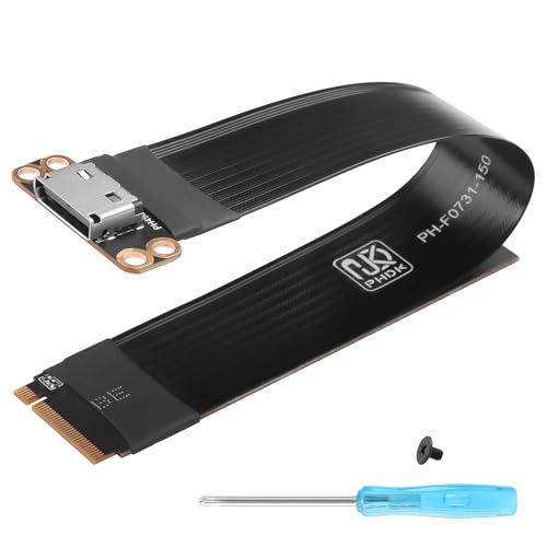 Pci-e4.0 M.2 Nvme Zu Oculink Sff-8611/8612 Adapterkabel M.2 M-key 2280 Ngff Zu Oculink Sff-8611 Sff-8612 Weibliches Hostkabel Für Laptops, Egpu Usw (6,89 Zoll)