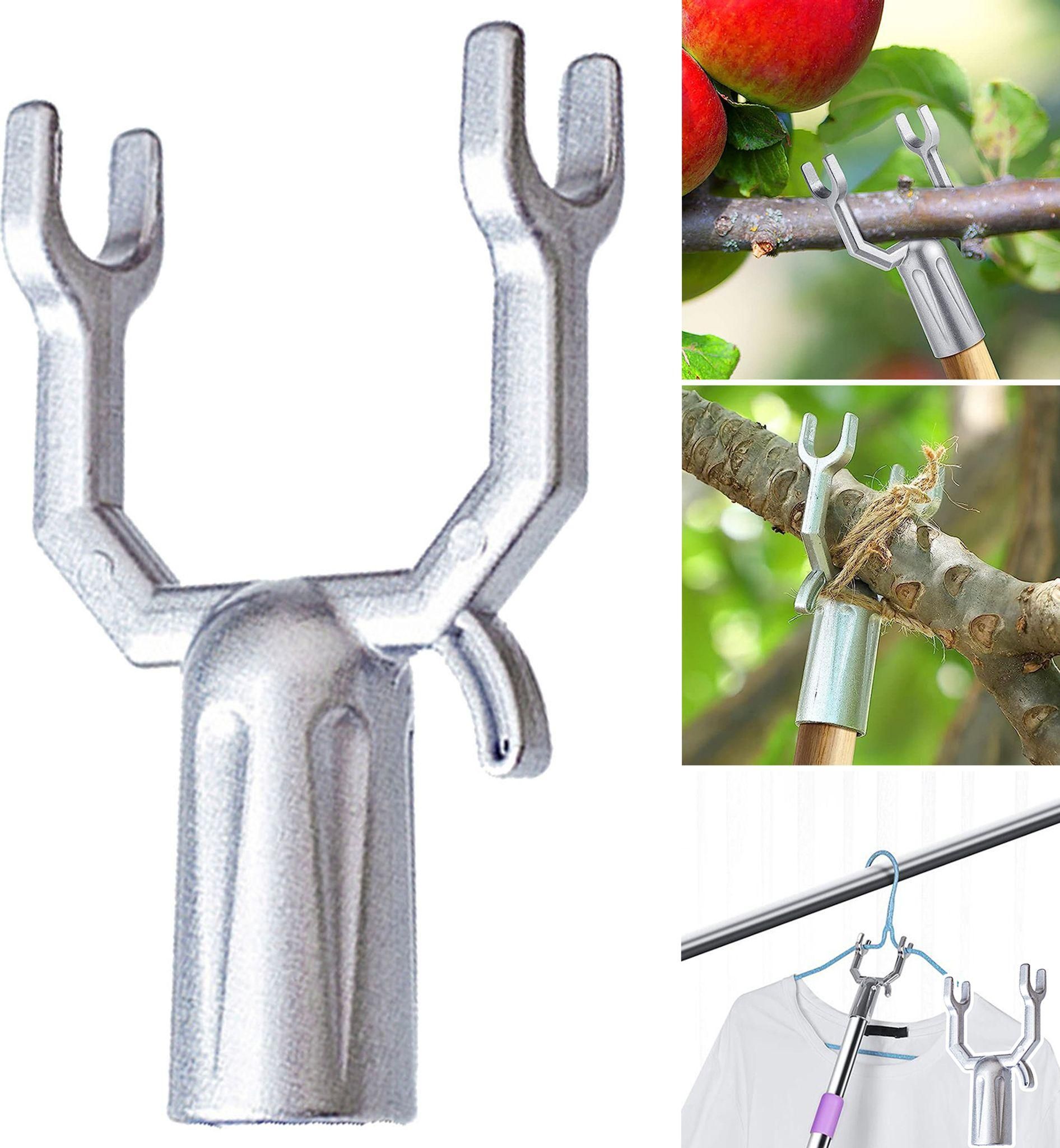 6pcs Metallbaumzweige Stütze Stützt Sich Fruchtbarer Baumzweiste Baumglättungskit Trockenstangenköpfe Kleidung Stangenstange