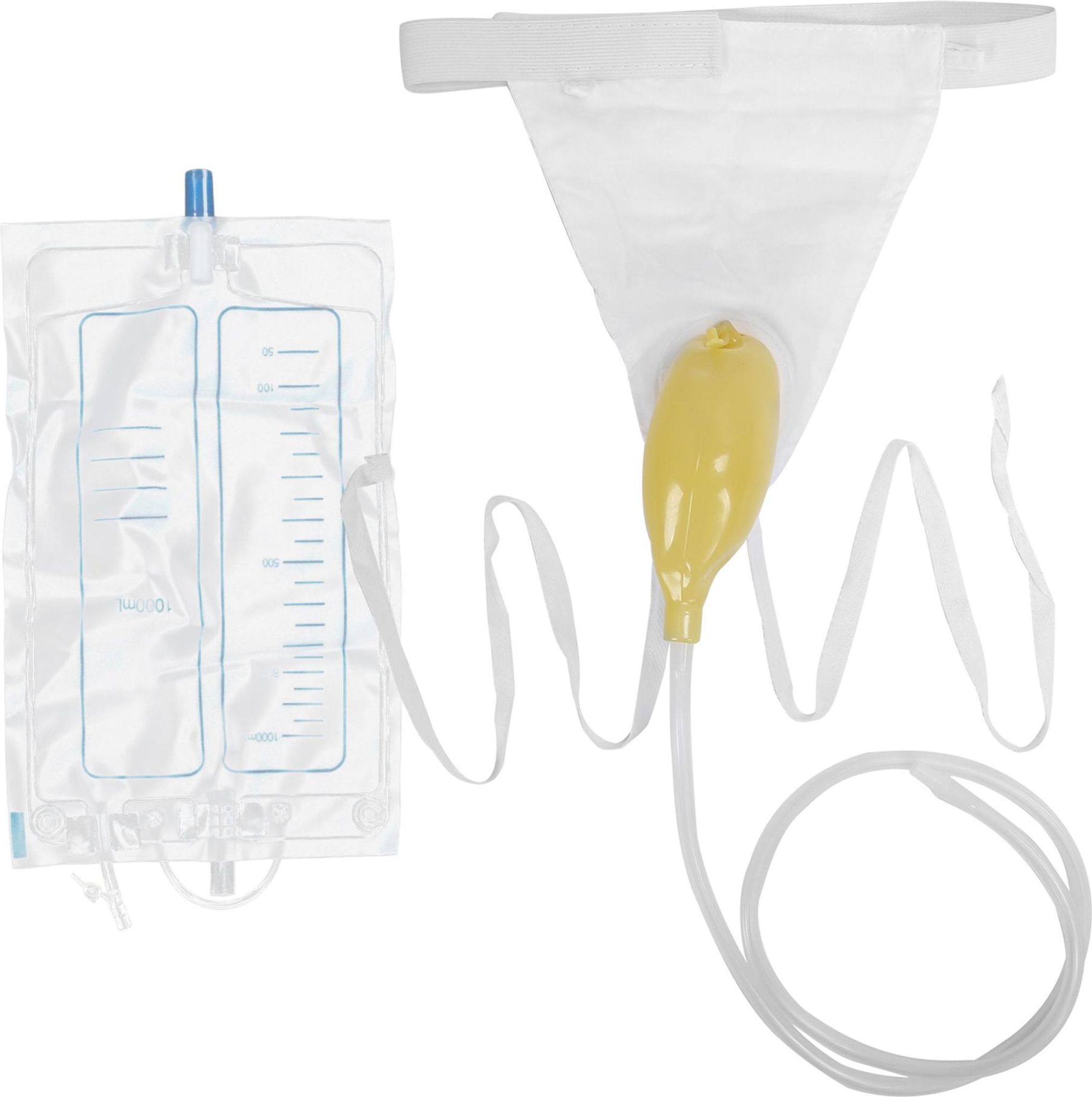 Männer-urinal, Männliches Uriniergerät, Trichter-urinbeutel Für Ältere Bettlägerige Patienten, 1000 Ml